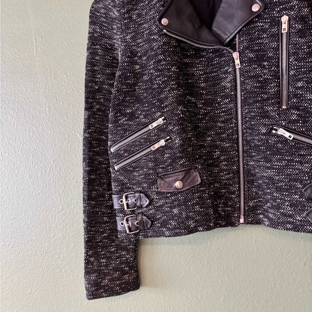 The Kooples Tweed Motorcycle Jacket - Picture 3 of 6